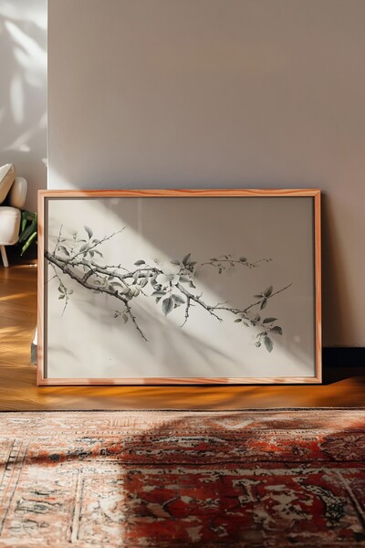 Postifull Vintage Painting, Wooden Framed Poster, Vintage Wall Decor