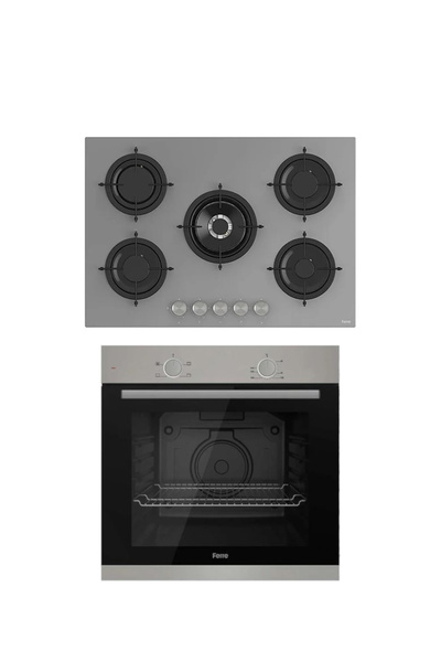 Ferre MEGA PLUS SERİSİ 2'Lİ CAM ANKASTRE SET (XE61MDV-RS038)