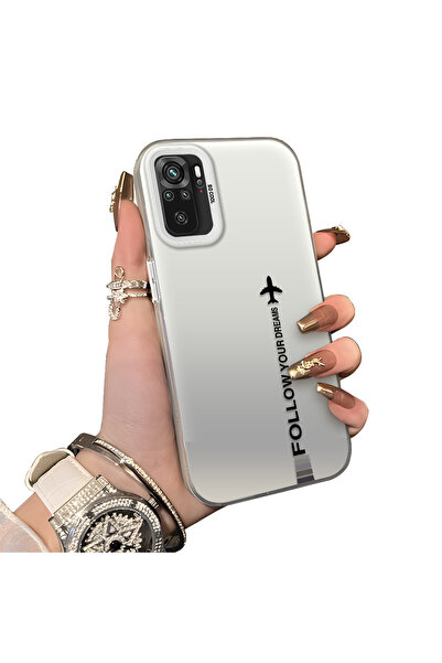 ucuc Redmi Note 10 Compatible Hard Acrylic Back Silicone Edge Lens Protection...