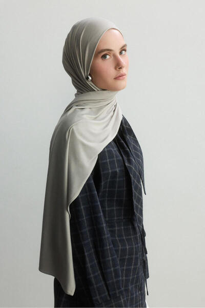 BE BLUE AÇIK GÜMÜŞ BAMBU PENYE ŞAL