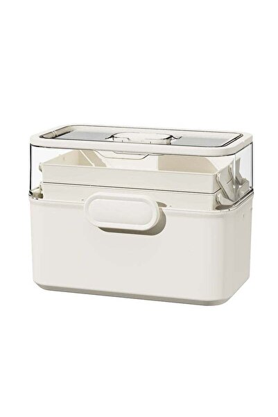 Arabest 3-Layers Plastic Portable Storage Box,Plastic Craft with Handle,Multi...