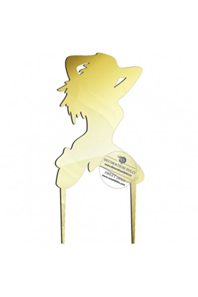 Decoratiuni Dulci Cake topper, exotic dancer - Mirror gold