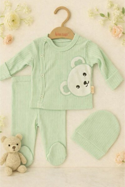 Superbaby Σετ 3 τεμαχίων για μωρά Nana – μπλούζα, παντελόνι και καπέλο από 10...