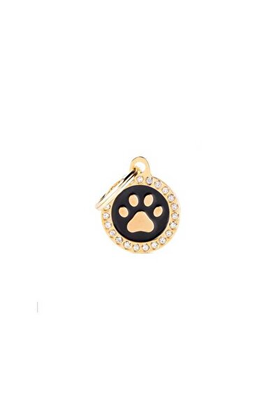 My Family CERCHIO PICCOLO NERO ZAMPA GLAM GOLD