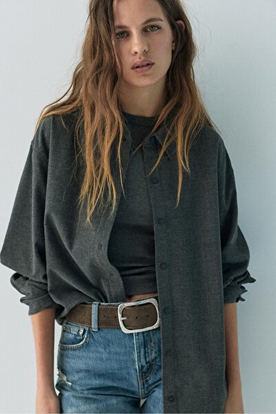 Pull & Bear Dokulu tokalı kemer