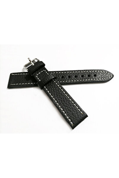 FAD Fado&Her Genuine Leather Watch Band Compatible with Saate, Matte Black wi...