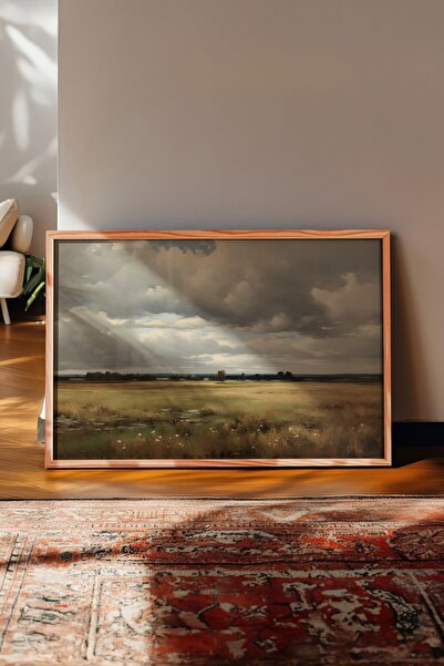 Postifull Vintage Painting, Wooden Framed Poster, Vintage Wall Decor