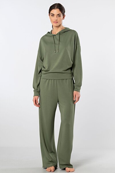 TÜREN Women's Hooded Pipe Leg Tracksuit Set