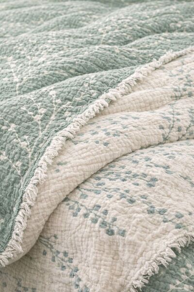 VERONİCA LİNE Muslin Bedspread Pike 220X240 – 100% Cotton, Bohemian Tasseled Reversible