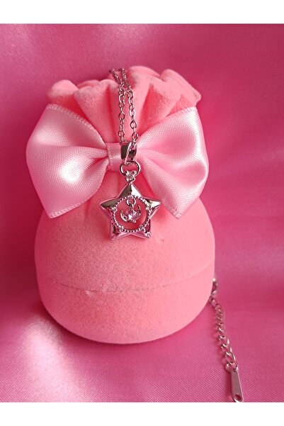 samosh Çelik Kararmayan Yıldız Model Tasarım Kolye Sevgililer günü doğum günü...