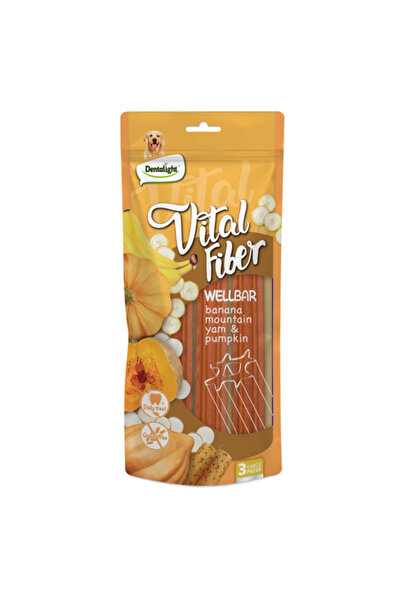 DENTALIGHT ألواح فيتال فايبر ويلبارز 6 بوصات، مكافآت للكلاب - موز، يام جبلي، ...