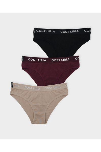 GOST LİRİA Hush Trio Women's Slip 3-Pack - Multicolor