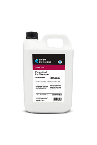 Groom Professional شامبو سوبر دراي [برائحة الحمضيات] - 4 لترات