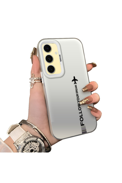 ucuc حافظة حماية لعدسة الهاتف من السيليكون الصلب الأكريليكي الخلفي المتوافق م...