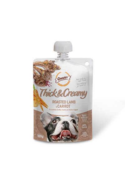 Gnawlers مكافآت الكلاب السميكة والكريمية 100 غرام - لحم ضأن مشوي وجزر