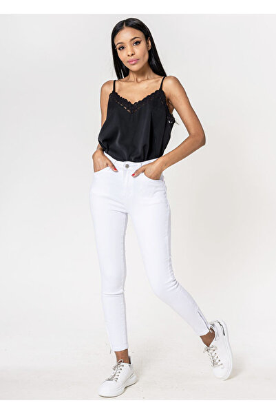 Nina Carter Women's Slim White Jeans B-P117-10 M10