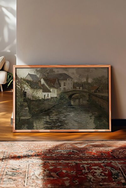 Postifull Vintage Painting, Wooden Framed Poster, Vintage Wall Decor