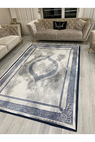 NEU HAUS Elastic Carpet Cover Washable Carpet Cover Modern Striped Cover Spon...