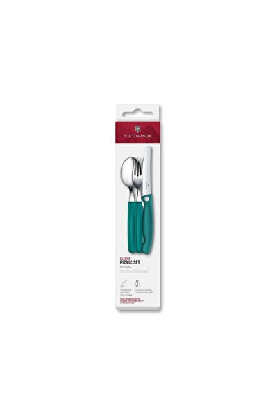 Victorinox 6.7194.3FC1 Swiss Classic 3lü Piknik Seti, Yeşil