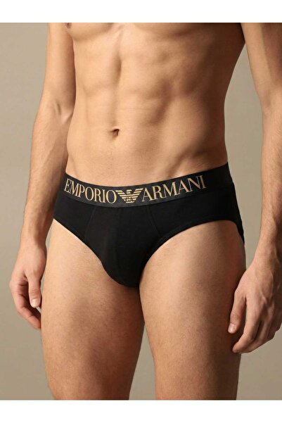 NoNameStore7 Men's briefs, set of 3, cotton, Grey, Navy, Black