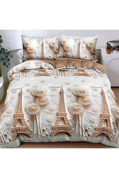 OEM Bed linen with elastic for double bed 2 people, 4 pieces, Finet, DREAM-1510