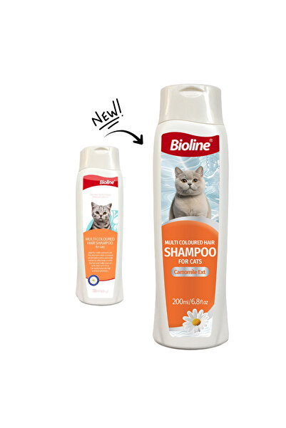 Bioline شامبو متعدد الألوان للشعر للقطط 200 مل [الحجم - 200 مل]