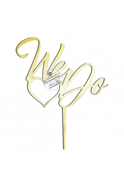 Decoratiuni Dulci WE DO plexiglass topper - Mirror gold