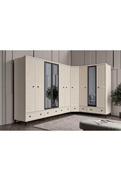 Doressa Home Risk Moon Köşe Gardırop