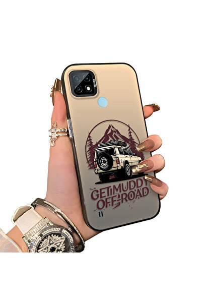 ucuc حافظة حماية للعدسات من السيليكون الصلب الأكريليكي المتوافق مع Realme C21