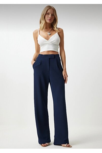 ossons Kadın Beli Cırtlı Yüksek Bel Pantolon