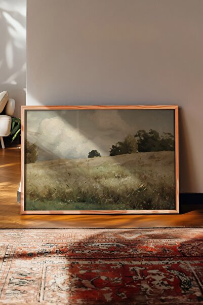 Postifull Vintage Painting, Wooden Framed Poster, Vintage Wall Decor