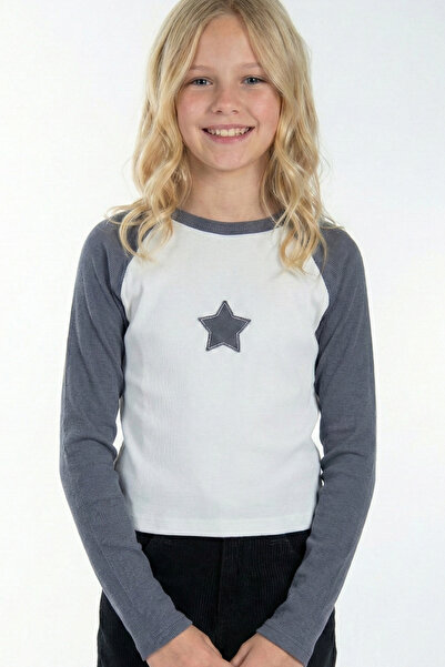 Kyron Girls Long Sleeve Ribbed Blouse / Comfortable and Stylish Design / with...