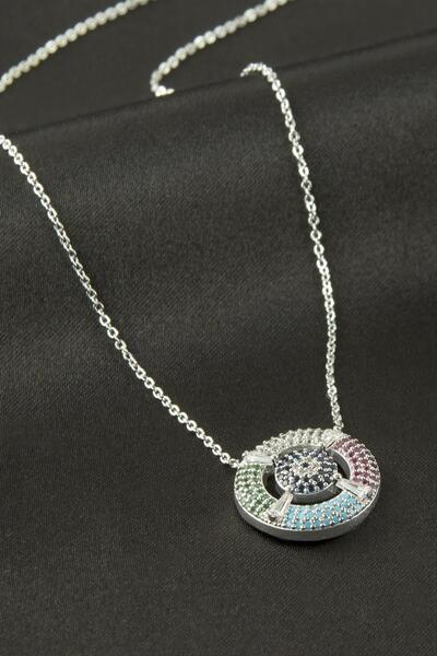 Marsilyan Dümen Zircon Stone Necklace Ilkel-Bjt940