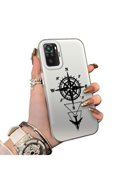 ucuc Redmi Note 10 Compatible Hard Acrylic Back Silicone Edge Lens Protection...