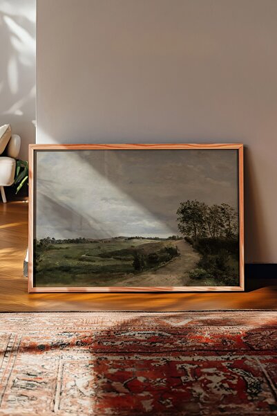 Postifull Vintage Painting, Wooden Framed Poster, Vintage Wall Decor