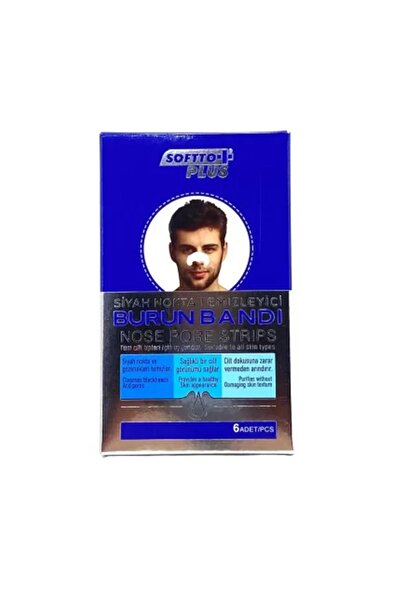Softto Plus BURUN BANDI SİYAH NOKTA TEMİZLEYİCİ MEN (6 LI)