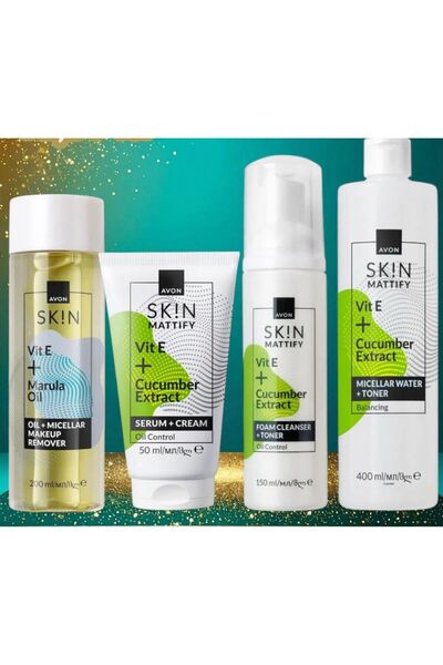 AVON Σετ για ματ δέρμα – Βιταμίνη Ε & Αγγούρι