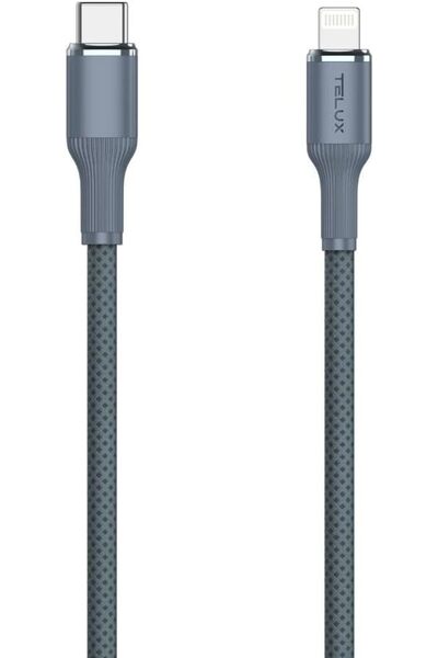 telux SWIFTX 27W USB-C to Lightning Charging Cable 1m, Nylon Braid, 10K+ Bend...