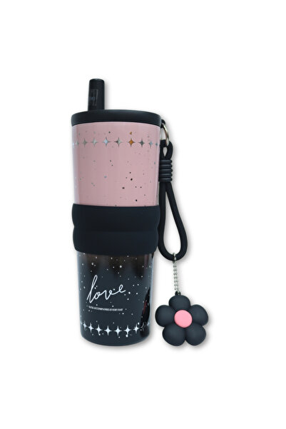 LITTLE ANGEL زجاجة ماء للأطفال سعة 710 مل، كوب مزود بماصة من الفولاذ المقاوم ...