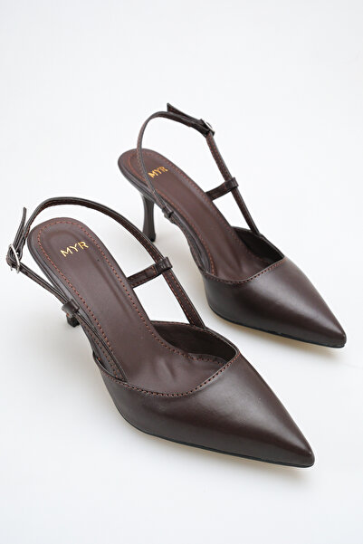 meyra'nın ayakkabıları Women's High Heel Shoes Bitter Brown Skin