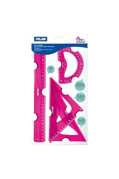 Milan Pink Flex Geometry Set