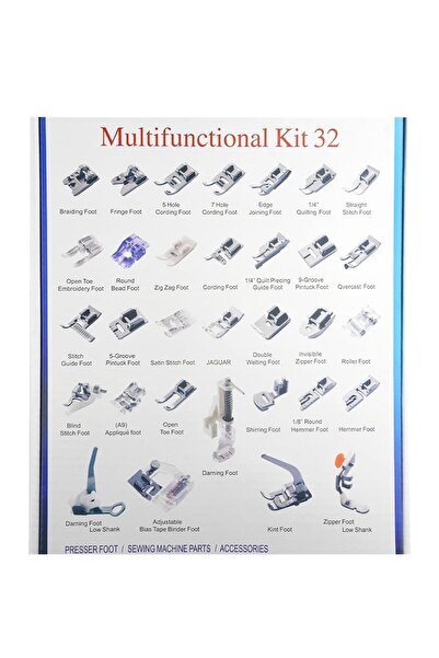 PLATINSEW 32 PARÇA DİKİŞ MAKİNA AYAK SETİ