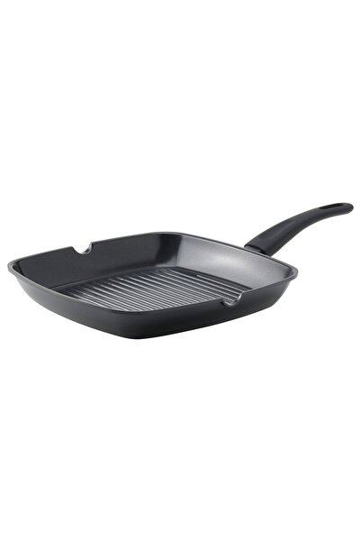 IKEA HEMLAGAD Tigaie pentru grătar, antiaderență neagră, 28 x 28 cm