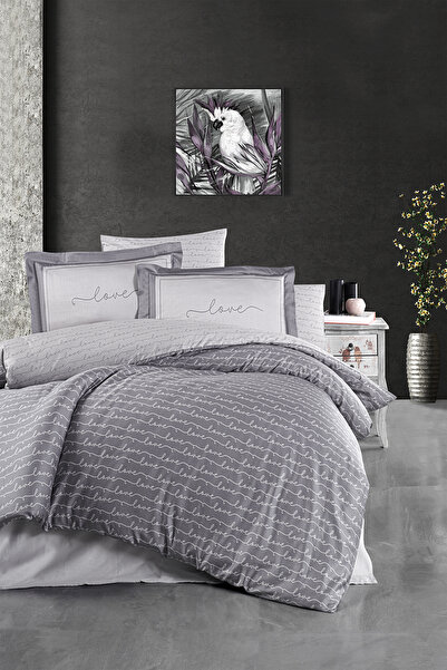 First Choice Love %100 Pamuk Saten 200 TC (80 Tel) Çift Kişilik Nevresim Takımı