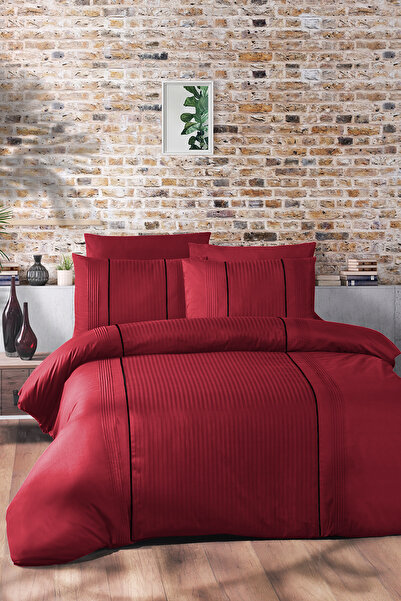 First Choice Elegant %100 Pamuk 150 TC (56 Tel) Jakarlı Çift Kişilik Nevresim...