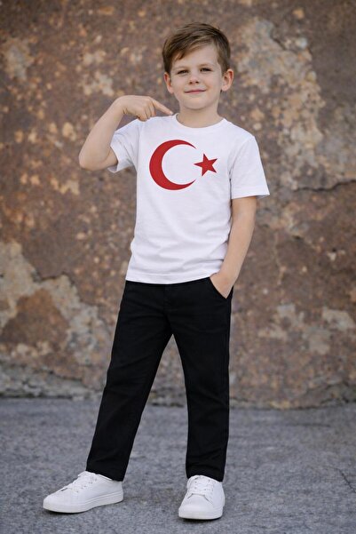 Kuraff Giyim Boys' Special Day April 23 October 29 Short Sleeve Top and Botto...