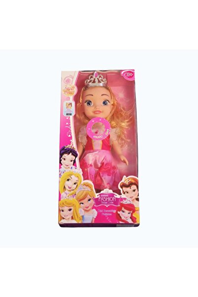 Virtual Trend Papusa Printesa cu Coronita, Virtual Trend®, 30 cm, Muzicala
