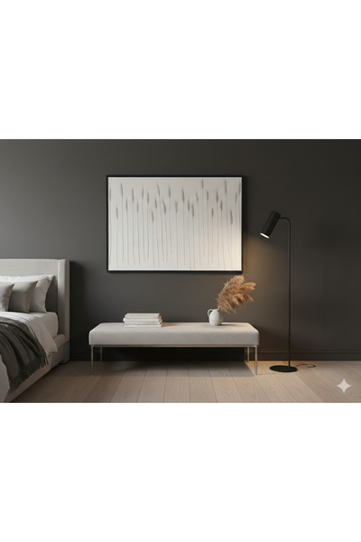 TualDesign Başak Dokulu Tablo 3 Boyutlu Tablo Alçı Tablo İskandinav Tablo Min...