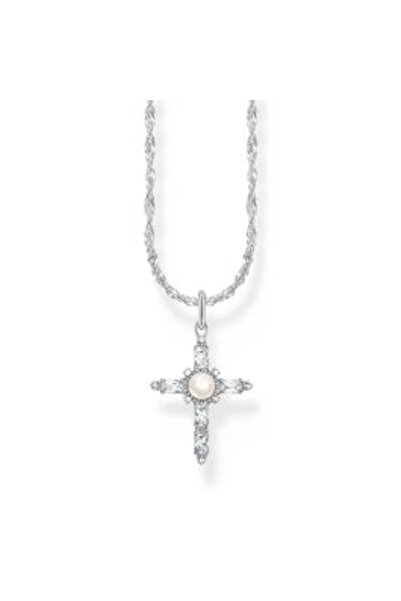 Thomas Sabo KE 2296-167-14-L 45 V Silver Necklace with Cross Pendant Cross Ro...