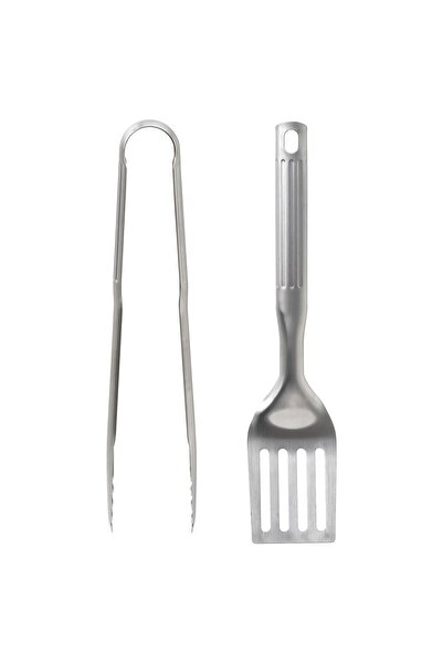 IKEA Set de ustensile pentru grătar GRILLTIDER, 2 piese, oțel inoxidabil